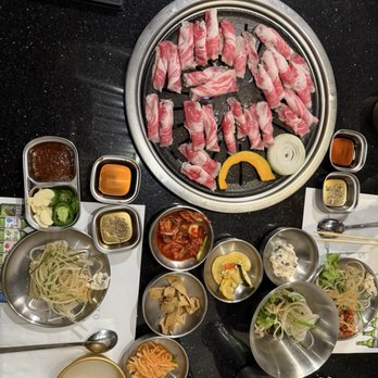 Don Blanc - Brisket and bon chon spread - Korean Near Me - Sunnyvale, California