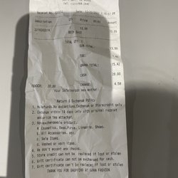 Sara Fashion S.G - Receipt