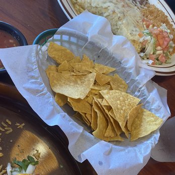 Rancho Viejo - Chips,pork  burrito and cheese enchilada - Mexican Near Me - Brookings, Oregon