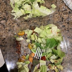 Westin Lobby Bar - Chopped salad. Separated in order to see the avocado, bottom right, bacon... on the left. Very sad