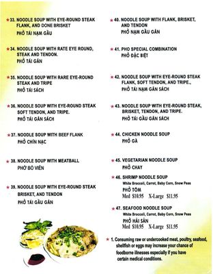 Menu photo 7 Pho Paris Peabody, MA
