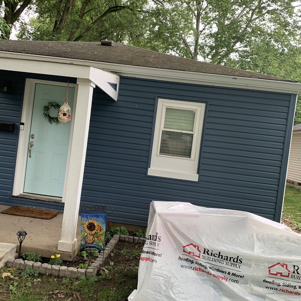 Community Exteriors - Made sure materials were covered during rain storm - Roofing Near Me - Indianapolis, Indiana Community Exteriors - Made sure materials were covered during rain storm - Roofing Near Me - Indianapolis, Indiana