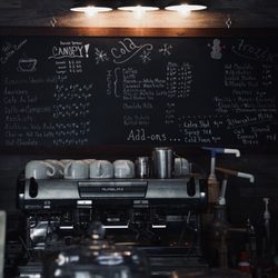 The Southern Creamery - Coffee menu