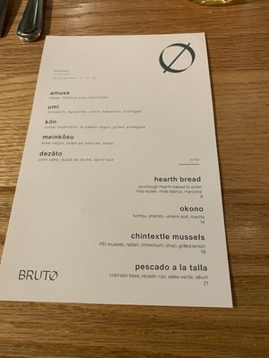 Menu photo 7 Brutø Denver, CO