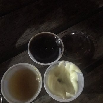 M Churros Mme Banane - The three dips we chose. Caramel - Desserts Near Me - Montreal, Quebec