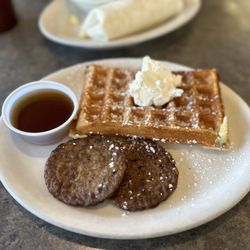 Belgian Waffle & Omelet Inn - Belgian Brunch w/ Sausage Patty