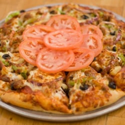 Time Out - "The Works" specialty pizza