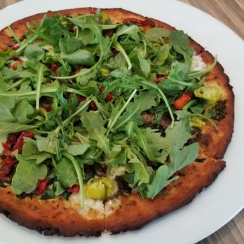 Ember & Greens - E&G Flatbread on Cauliflower crust. - New American Near Me - Houston, Texas