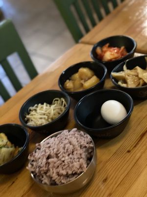 Korean Bamboo teriyaki & bunsik by null