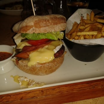 Cafe Rouge - Brie and smoked ham in a brioche bun nom! - French Near Me - Brighton, BNH
