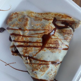 Cafe Karma - Heaven on   giant crepe filled with bananas and nutella. - Coffee & Tea Near Me - South Padre Island, Texas
