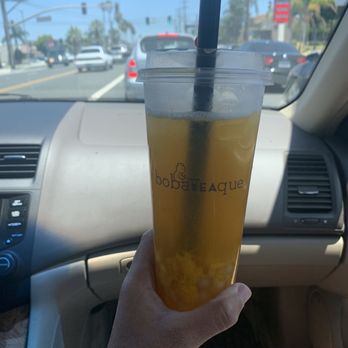 bobaTEAque - I got a seasonal mango green tea with boba and its delicious! - Bubble Tea Near Me - Orange, California bobaTEAque - I got a seasonal mango green tea with boba and its delicious! - Bubble Tea Near Me - Orange, California