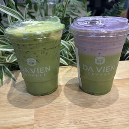 Banana Matcha and Ube Matcha