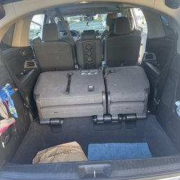 Seats were never Flipped up or over for vacuuming Seats were never Flipped up or over for vacuuming