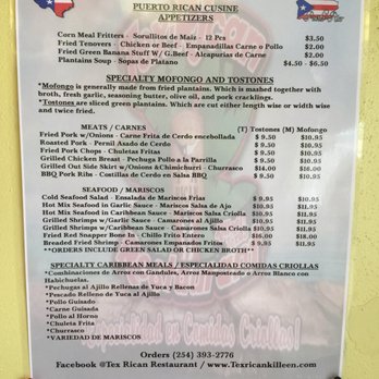 Tex-Rican Restaurant - Puerto Rican Near Me - Killeen, Texas Tex-Rican Restaurant - Puerto Rican Near Me - Killeen, Texas