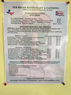 Menu photo 7 Tex-Rican Restaurant Killeen, TX Menu photo 7 Tex-Rican Restaurant Killeen, TX