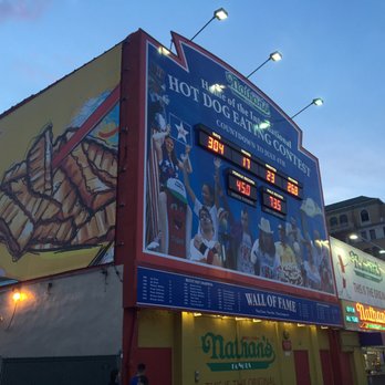 Nathan's Famous - exterior - Hot Dogs Near Me - Brooklyn, New York Nathan's Famous - exterior - Hot Dogs Near Me - Brooklyn, New York