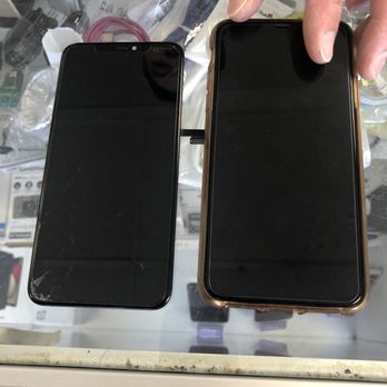 Pro Cell Phone Repair - Left side crack then right new. - Mobile Phone Repair Near Me - Garden Grove, California Pro Cell Phone Repair - Left side crack then right new. - Mobile Phone Repair Near Me - Garden Grove, California