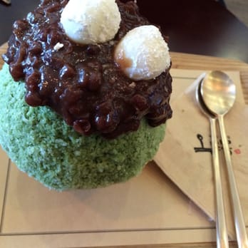 Okrumong - green tea shaved ice $8.95 - Desserts Near Me - Torrance, California