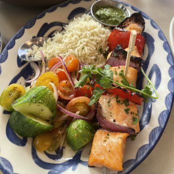 Aba - Grilled Salmon* - Mediterranean Near Me - Austin, Texas