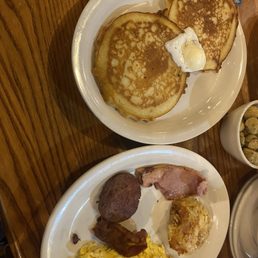 Grandma's Sampler Pancake Breakfast Fried Okra