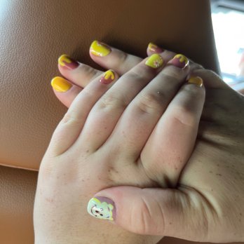 Top Trendy Nail & Spa - Winnie the Pooh themed nail art - Nail Salons Near Me - Escondido, California Top Trendy Nail & Spa - Winnie the Pooh themed nail art - Nail Salons Near Me - Escondido, California