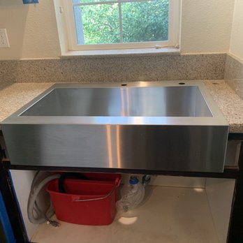 Diamond Tile Restoration - New Sink all damage from counter was cut out. - Refinishing Services Near Me