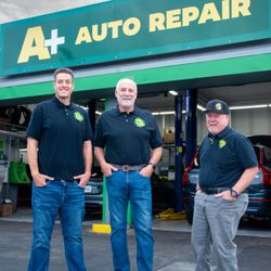 A+ Auto Repair - Justin, Sean, and Denny Reiser look forward to serving you with all of your auto repair and tire needs!