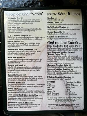Menu photo 8 Shenanigans Dahlonega, GA