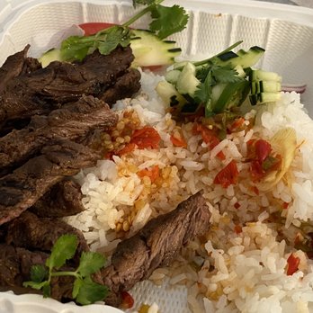 Simply Thai - Thai BBQ Beef + White Steamed Rice. - Thai Near Me - Newark, California Simply Thai - Thai BBQ Beef + White Steamed Rice. - Thai Near Me - Newark, California
