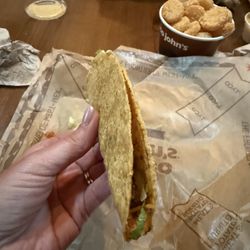 Crispy beef taco - or at least it's supposed to be.