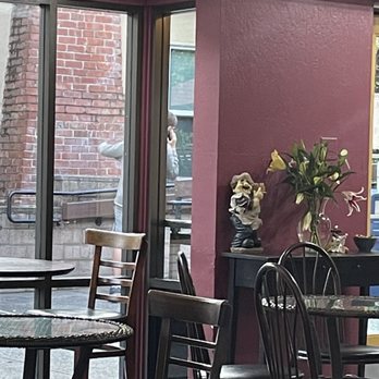 Big Basin Cafe - Another Employee on phone call outside - Coffee & Tea Near Me - Saratoga, California