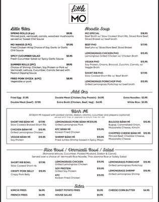 Menu photo 3 Little Mo Brooklyn, NY