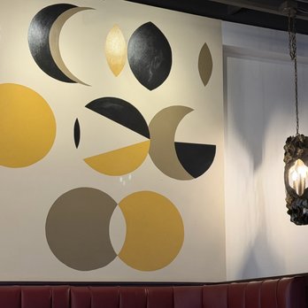 Little Star Pizza - wall art with lamp - Pizza Near Me - Albany, California Little Star Pizza - wall art with lamp - Pizza Near Me - Albany, California