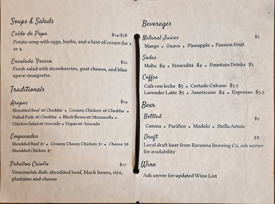 Menu photo 2 Paparepas Renton, WA