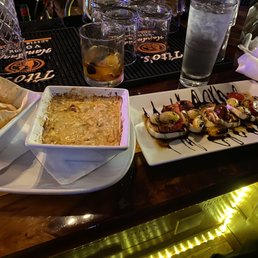 Roasted crab and feta dip and The Caprese