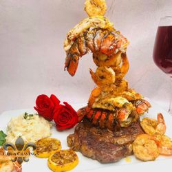 Cajun Cravings - Shrimp & Lobster Tower