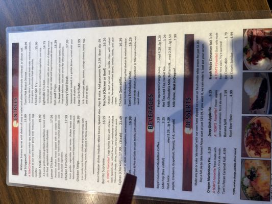 Menu photo 2 Tom's Pancake House Beaverton, OR Menu photo 2 Tom's Pancake House Beaverton, OR
