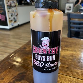 Country Boys BBQ Restaurant - Yummy BBQ Sauce at the table, manufactured by GWB Hot Sauce in Clarksburg, WV. Oct, 2025. - Barbeque Near Me - Louisa, Virginia Country Boys BBQ Restaurant - Yummy BBQ Sauce at the table, manufactured by GWB Hot Sauce in Clarksburg, WV. Oct, 2025. - Barbeque Near Me - Louisa, Virginia