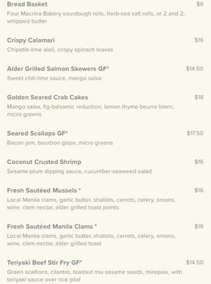 Menu photo 7 Ivar's Salmon House Seattle, WA Menu photo 7 Ivar's Salmon House Seattle, WA