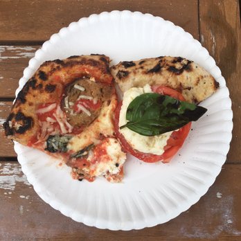 Brunetti Pizza Westhampton Beach - Meatball (left) and Caprese (right) - Italian Near Me - Westhampton Beach, New York Brunetti Pizza Westhampton Beach - Meatball (left) and Caprese (right) - Italian Near Me - Westhampton Beach, New York