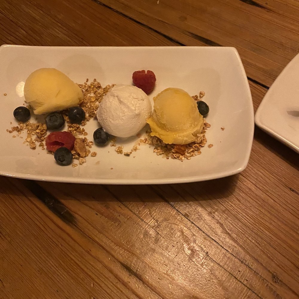 Villa Montana Beach Resort - Mango, passion fruit and coconut sorbet - Hotels Near Me - Isabela, Puerto Rico Villa Montana Beach Resort - Mango, passion fruit and coconut sorbet - Hotels Near Me - Isabela, Puerto Rico