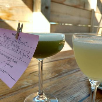 Watershed Kitchen & Bar - Drinks on the patio, isn't the tardy note cute?! - Cocktail Bars Near Me - Columbus, Ohio Watershed Kitchen & Bar - Drinks on the patio, isn't the tardy note cute?! - Cocktail Bars Near Me - Columbus, Ohio