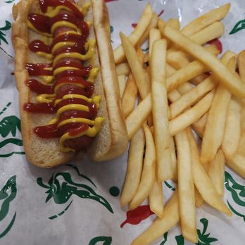 H&S Tex Mex - a hot dog and french fries - Tex-Mex Near Me - Denton, Texas