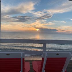 A1A Ocean Club - The beautiful sunrise from the private beach deck!