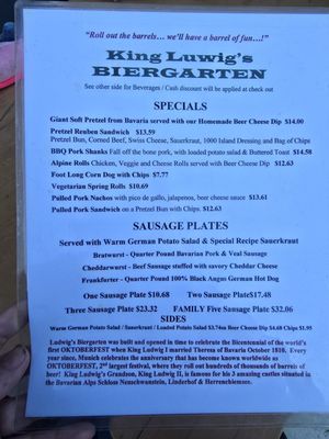 Menu photo 3 King Ludwigs Biergarten Helen, GA Menu photo 3 King Ludwigs Biergarten Helen, GA