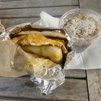 Steamer Lane Supply - Breakfast sandwich & chia cup - Cafes Near Me - Santa Cruz, California Steamer Lane Supply - Breakfast sandwich & chia cup - Cafes Near Me - Santa Cruz, California