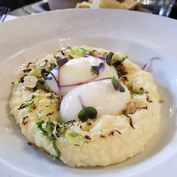 Marlow Bistro - Poached eggs with Polenta - Mediterranean Near Me - New York, New York Marlow Bistro - Poached eggs with Polenta - Mediterranean Near Me - New York, New York