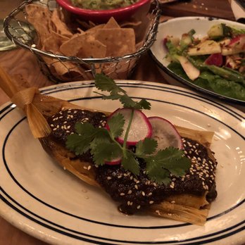Rosie's - Tamal de Pollo & Mole - perfect light meal or appetizer, great mole sauce - Mexican Near Me - New York, New York Rosie's - Tamal de Pollo & Mole - perfect light meal or appetizer, great mole sauce - Mexican Near Me - New York, New York