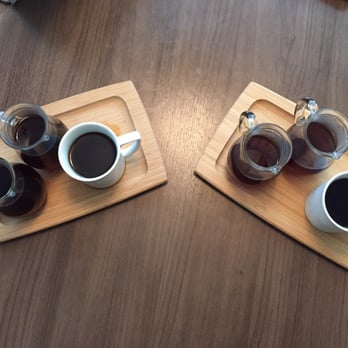 Quills Coffee - So if you get the large of the speciality coffee, you get all that you see on one wooden tray for $7. WOW. :) - Coffee & Tea Near Me - Indianapolis, Indiana